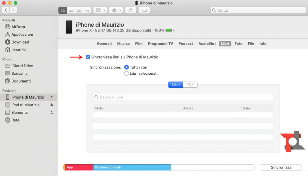Come sincronizzare iPhone e iPad con il Mac 5