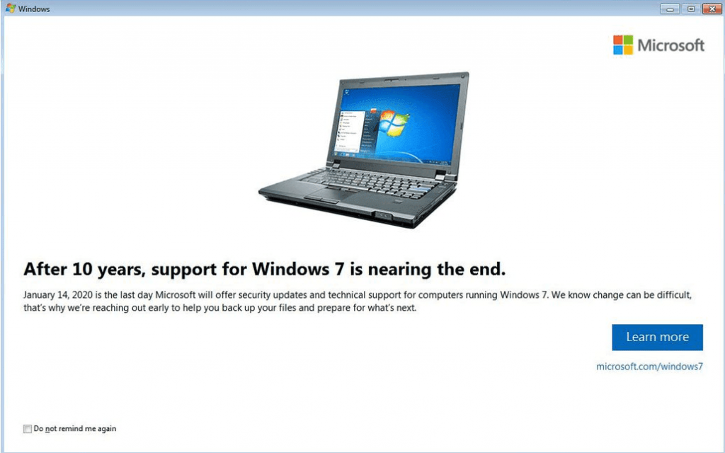 Dopo 10 anni finisce il supporto a Windows 7 Pro. Dal 2020 basta aggiornamenti 1