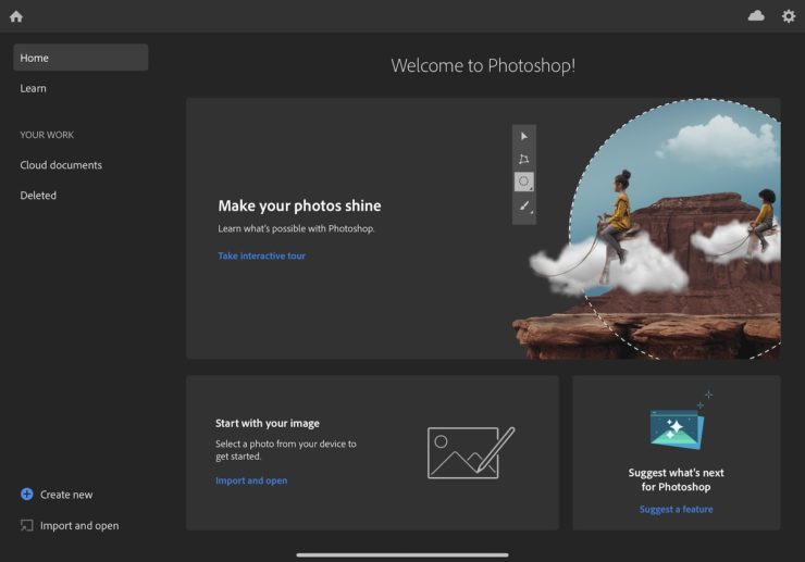 Adobe Photoshop per iPad