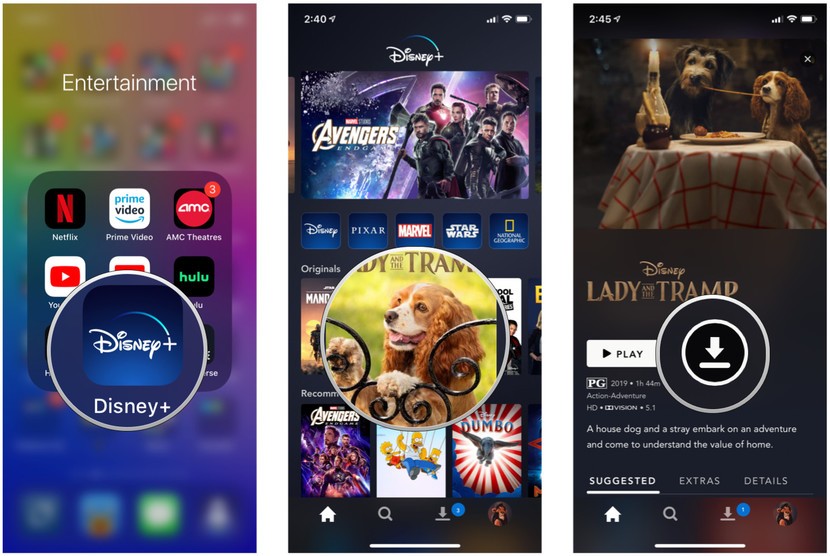 Come scaricare video su Disney+ per iOS