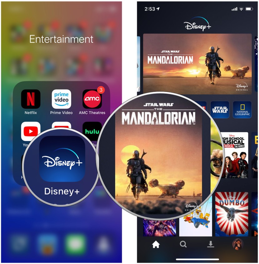 Come scaricare video su Disney+ per iOS