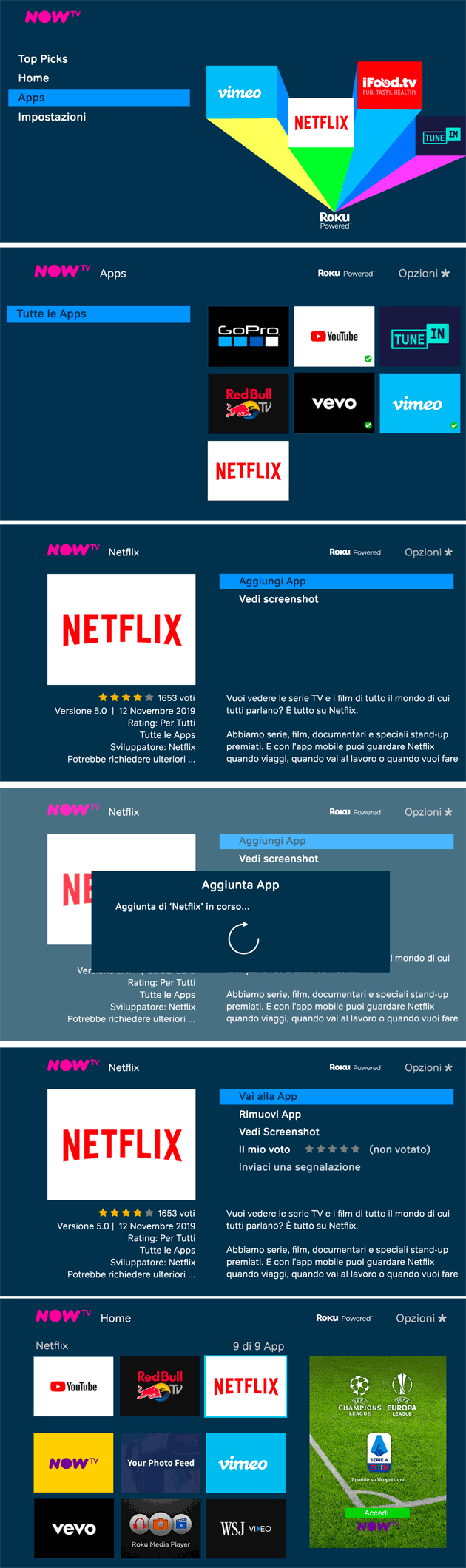 Netflix su Now TV Stick