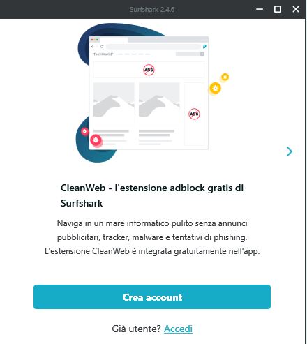 Surfshark VPN adblock