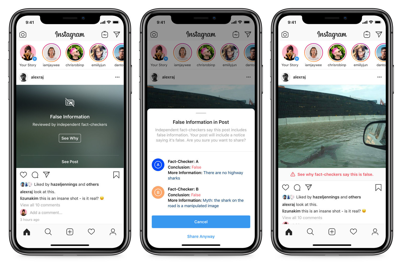 Instagram ora riconosce le fake news condivise da Facebook, proteggendo gli utenti e spiegando perché