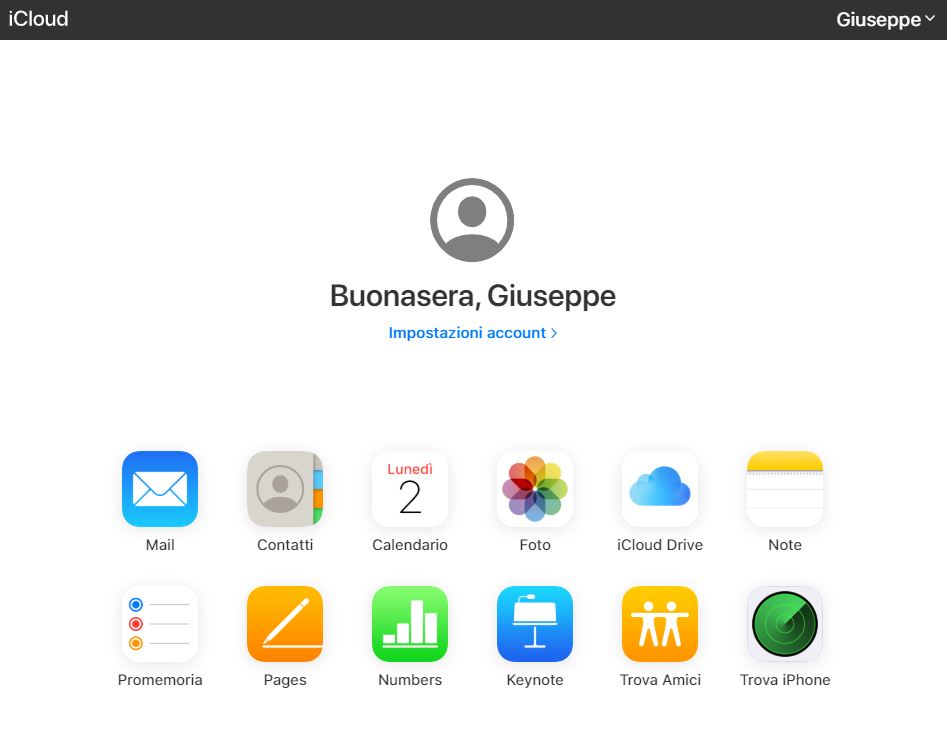 iCloud: come ripristinare contatti, calendario e preferiti