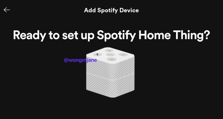Spotify ha in cantiere un suo smart speaker chiamato 'Home Thing' 2