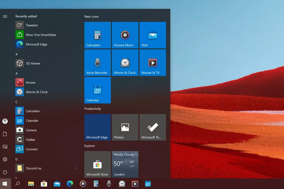 Nuove icone Windows 10