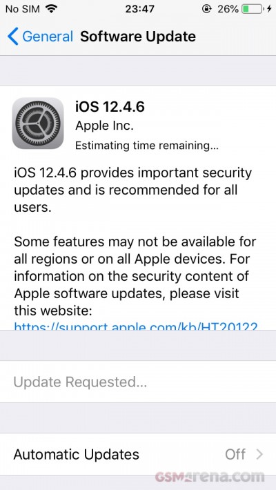 iPhone iOS 12.4.6