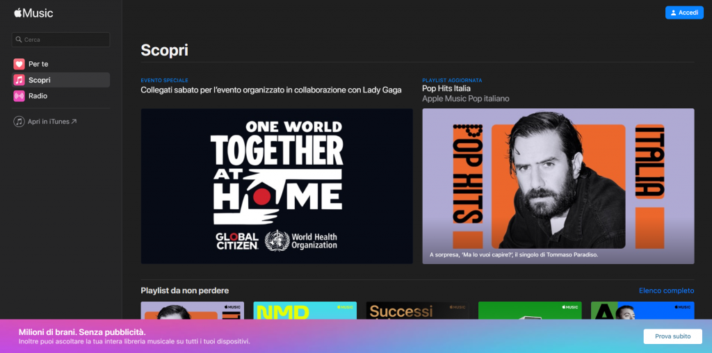 Apple Music Web stabile