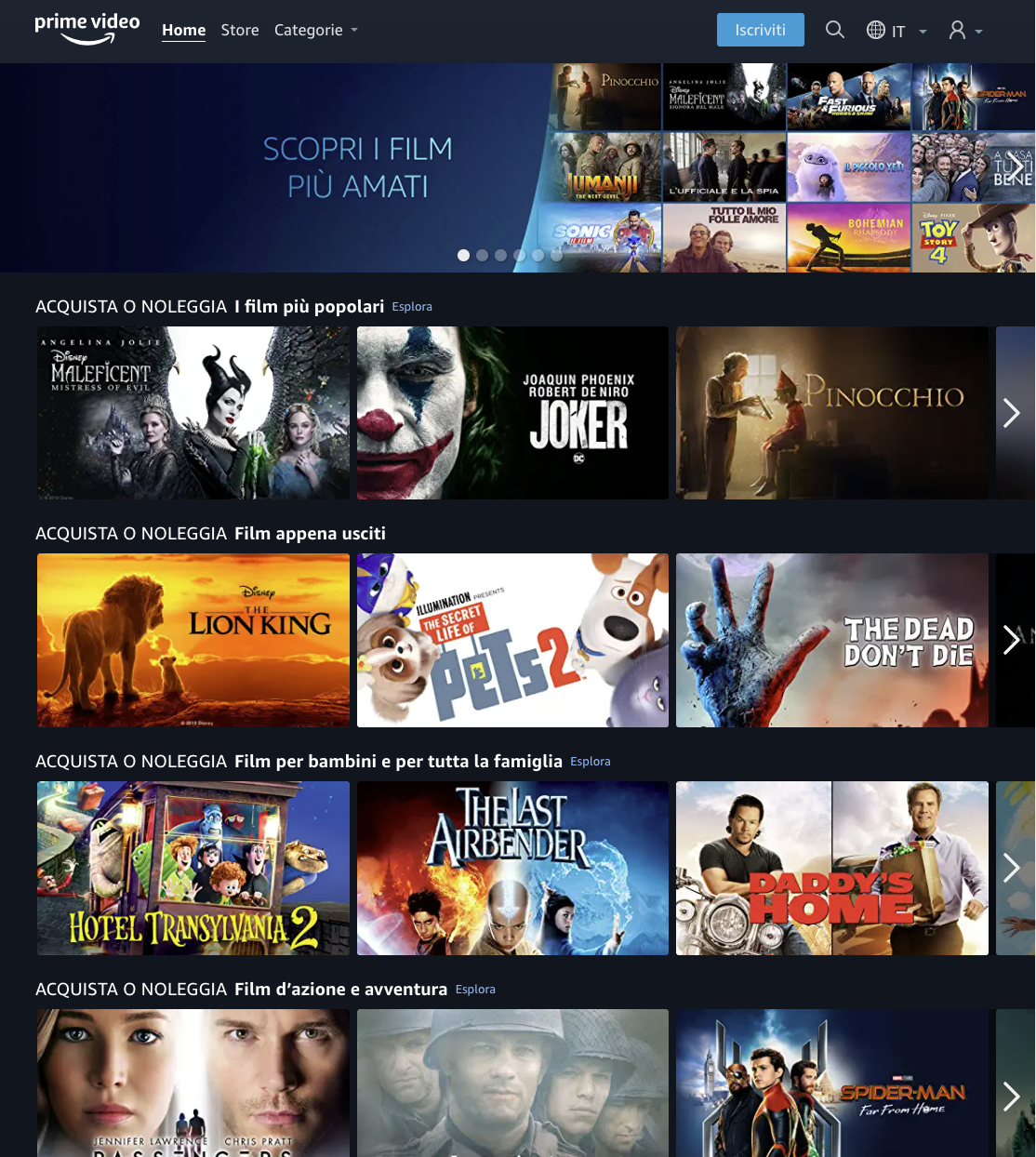 Arriva in Italia Amazon Prime Video Store, per acquistare e noleggiare film 1