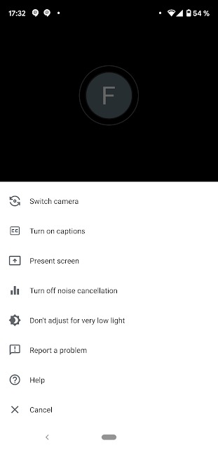 google meet modalità scarsa illuminazione ios android