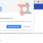 Google Chrome introduce l'autenticazione delle carte tramite Windows Hello 2
