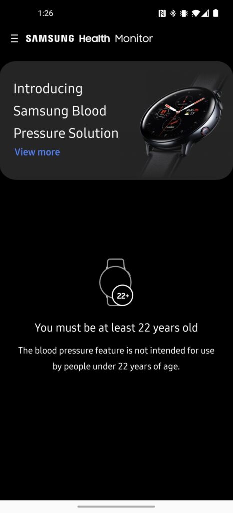 Samsung Health Monitor pressione sanguigna