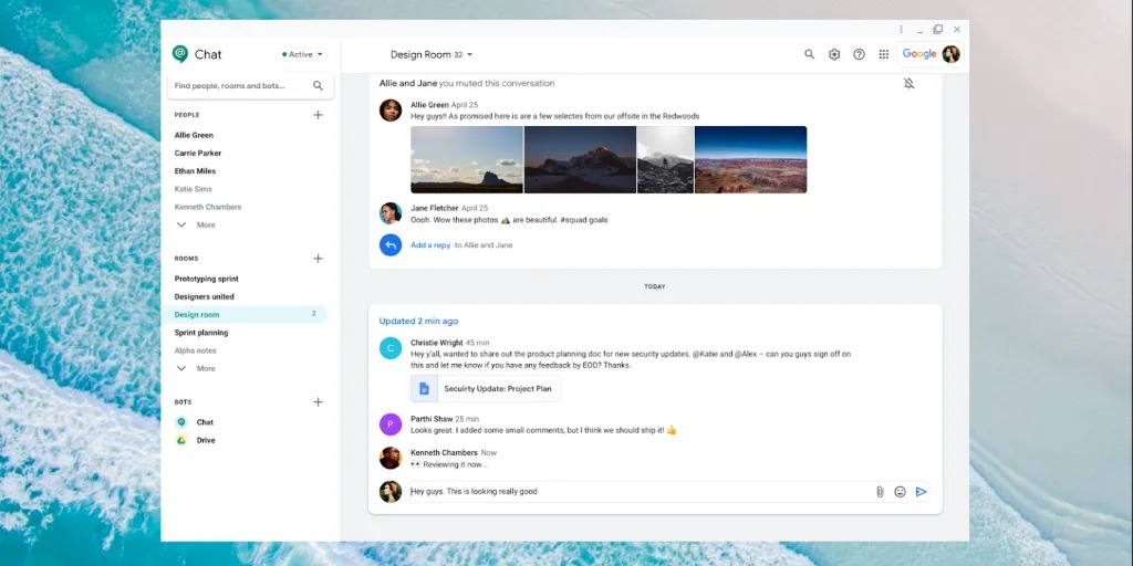 Ecco la PWA di Google Chat e novità per Google Documenti, Fogli e Presentazioni