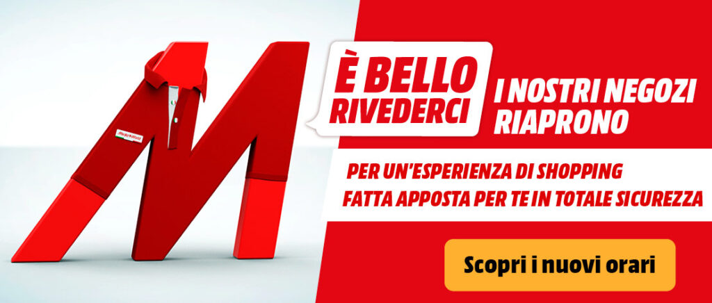 mediaworld negozi riapertura 4 maggio 2020