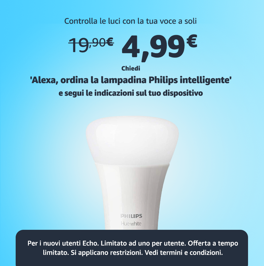 offerta Amazon Philips Hue