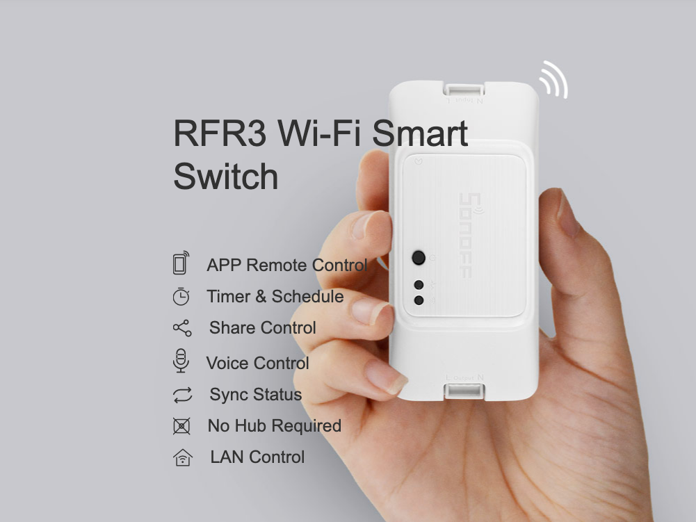 Smart Home per tutti con gli interruttori intelligenti SONOFF in offerta su eBay