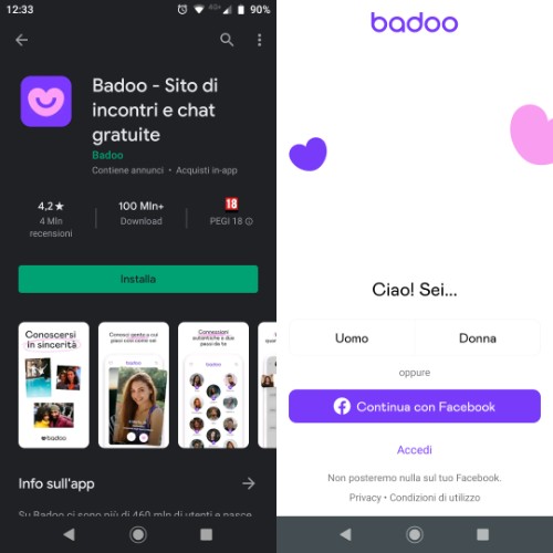 Badoo registrazione