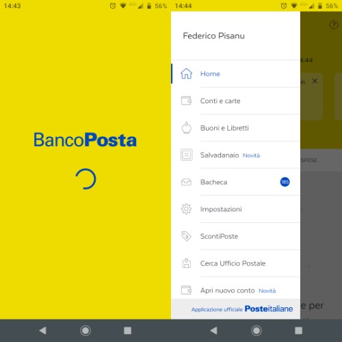 Ricaricare PostePay da app BancoPosta