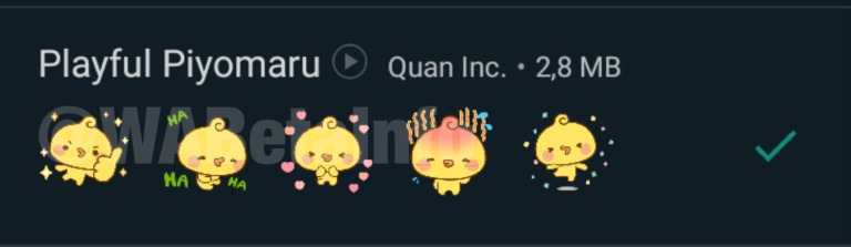 Su WhatsApp Beta arriva il primo sticker animato realizzato dalla compagnia 1