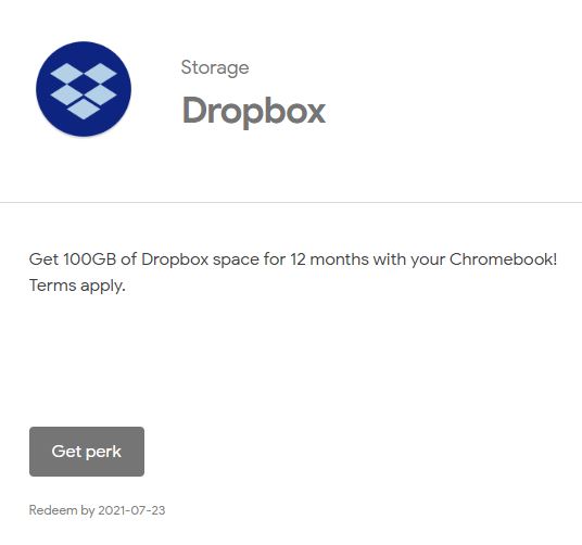 Chromebook Dropbox