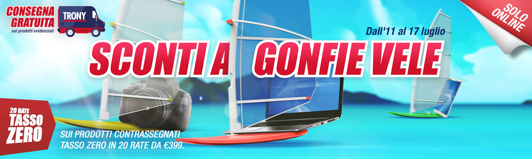 trony Offerte a gonfie vele