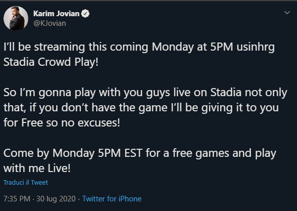 google stadia crowd play streaming youtube test