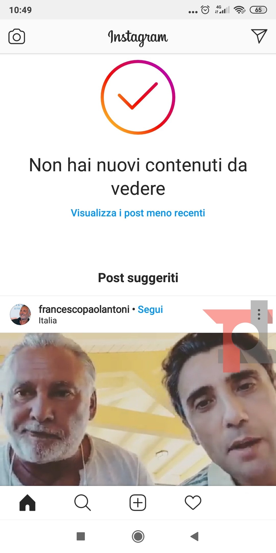Instagram aggiunge i post suggeriti alla fine del feed 4
