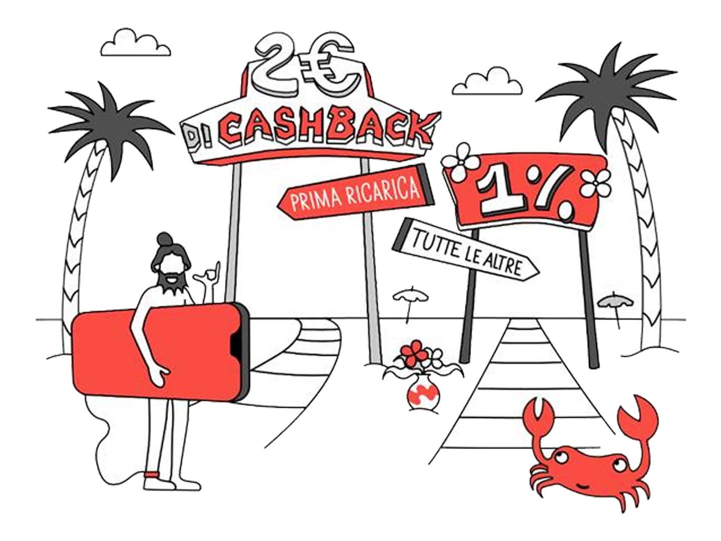 satispay cashback ricariche telefoniche agosto