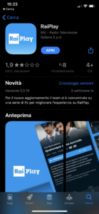 APP RAIPLAY NON FUNZIONA PI visual data 5