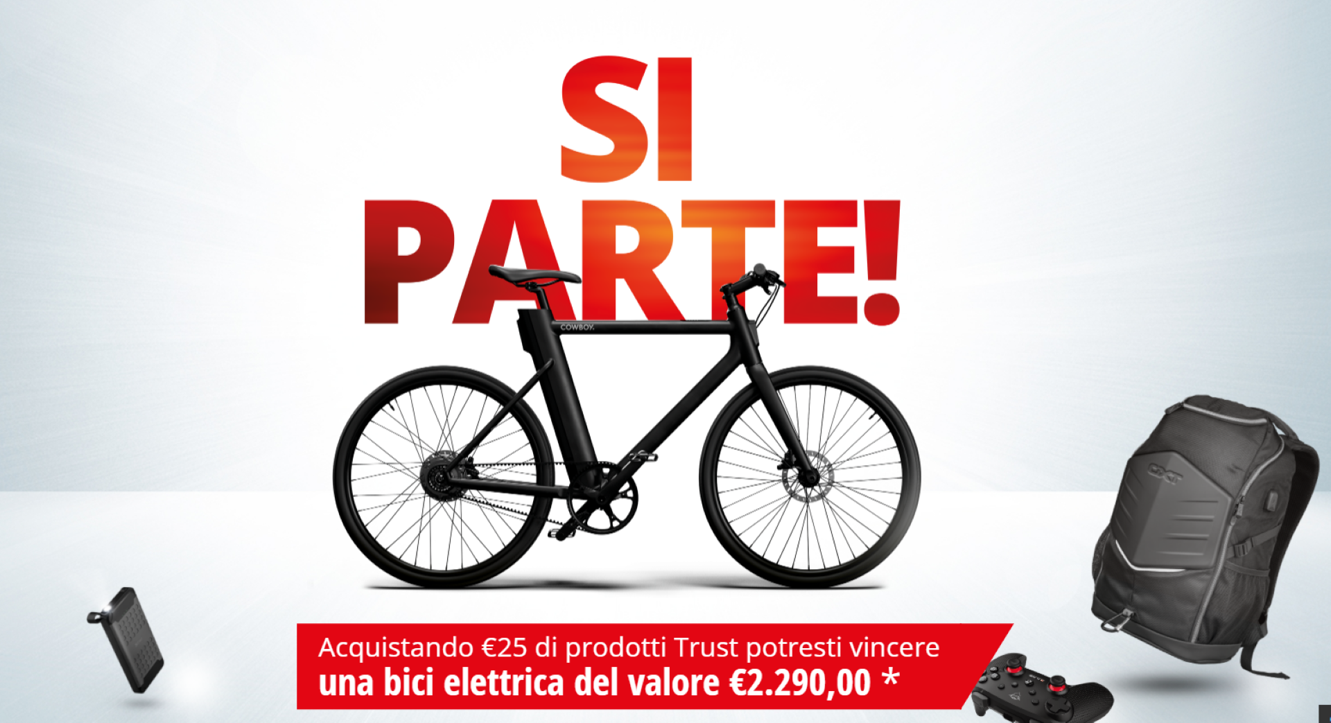 Bonus mobilità in ritardo? Con Trust potete vincere una bici elettrica