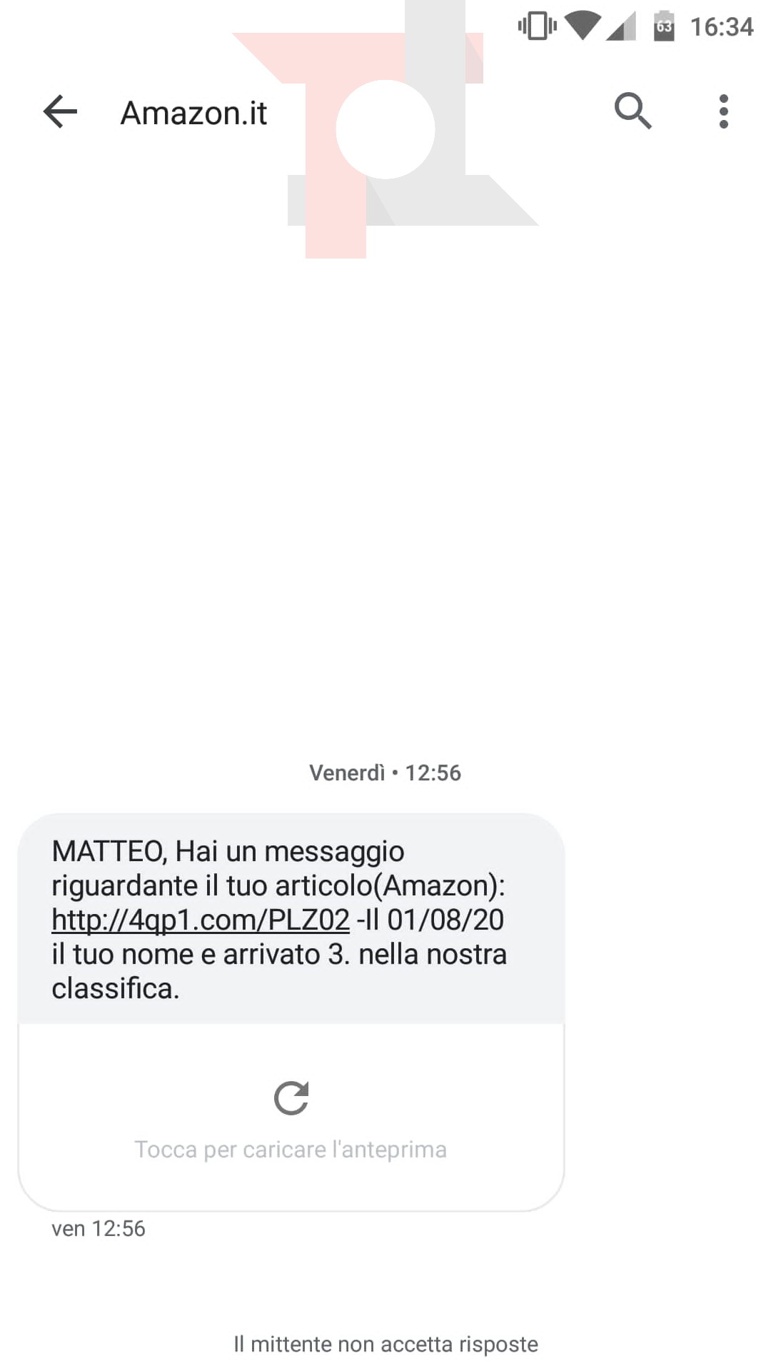 No, non c'è nessun regalo Amazon che vi aspetta: occhio alla truffa via SMS 6