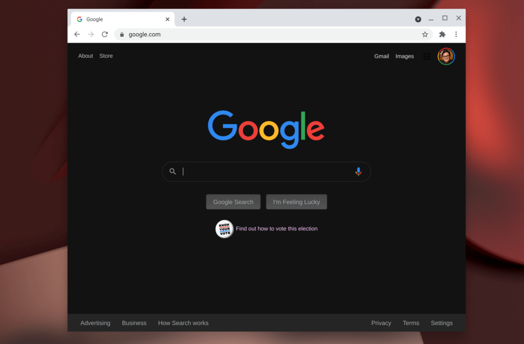 Chrome OS modalità scura