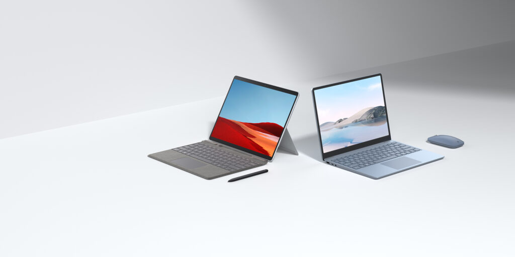 Surface Laptop Go e Surface Pro X