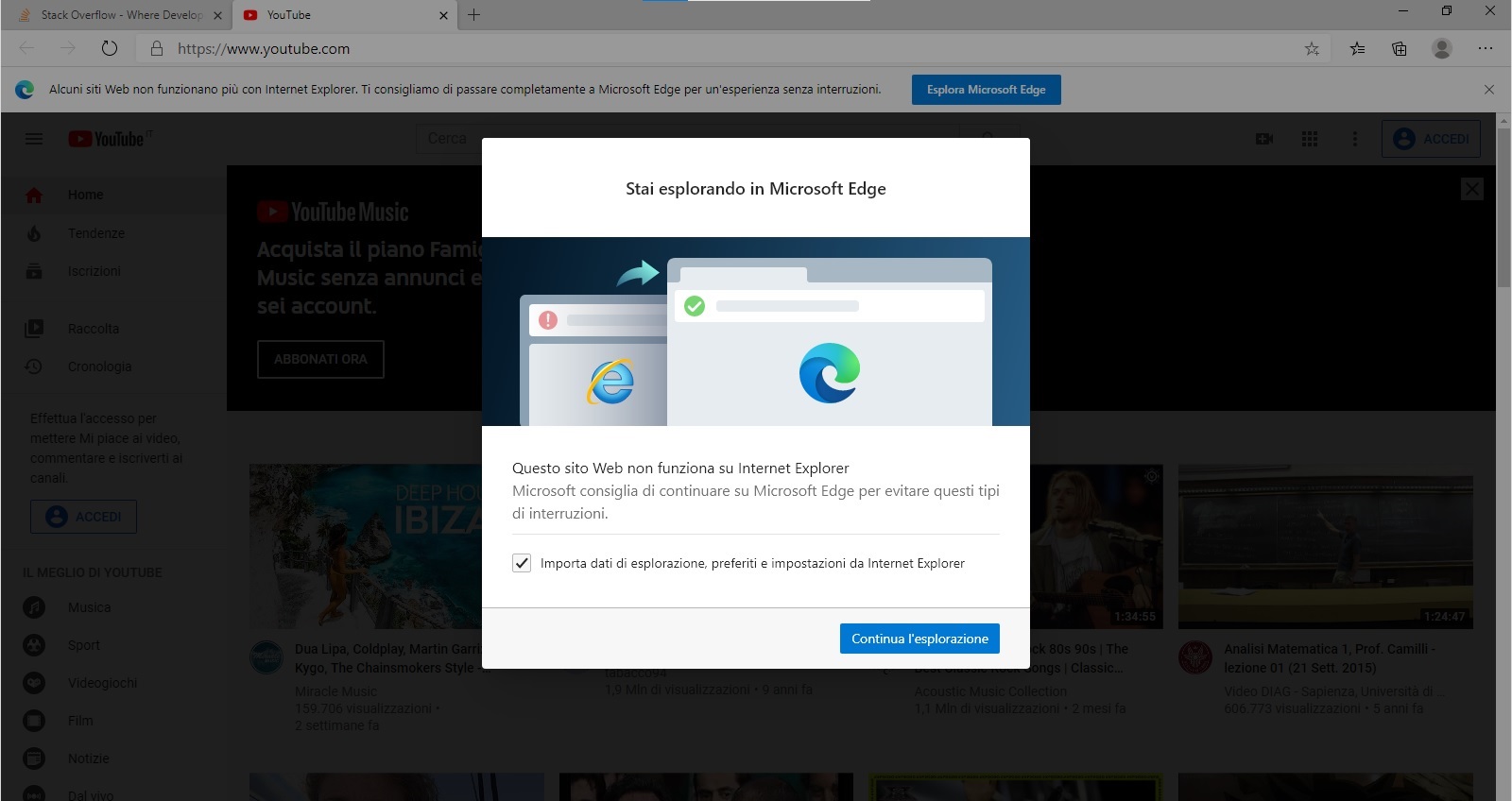 Internet Explorer spingerà gli utenti a utilizzare Microsoft Edge 5