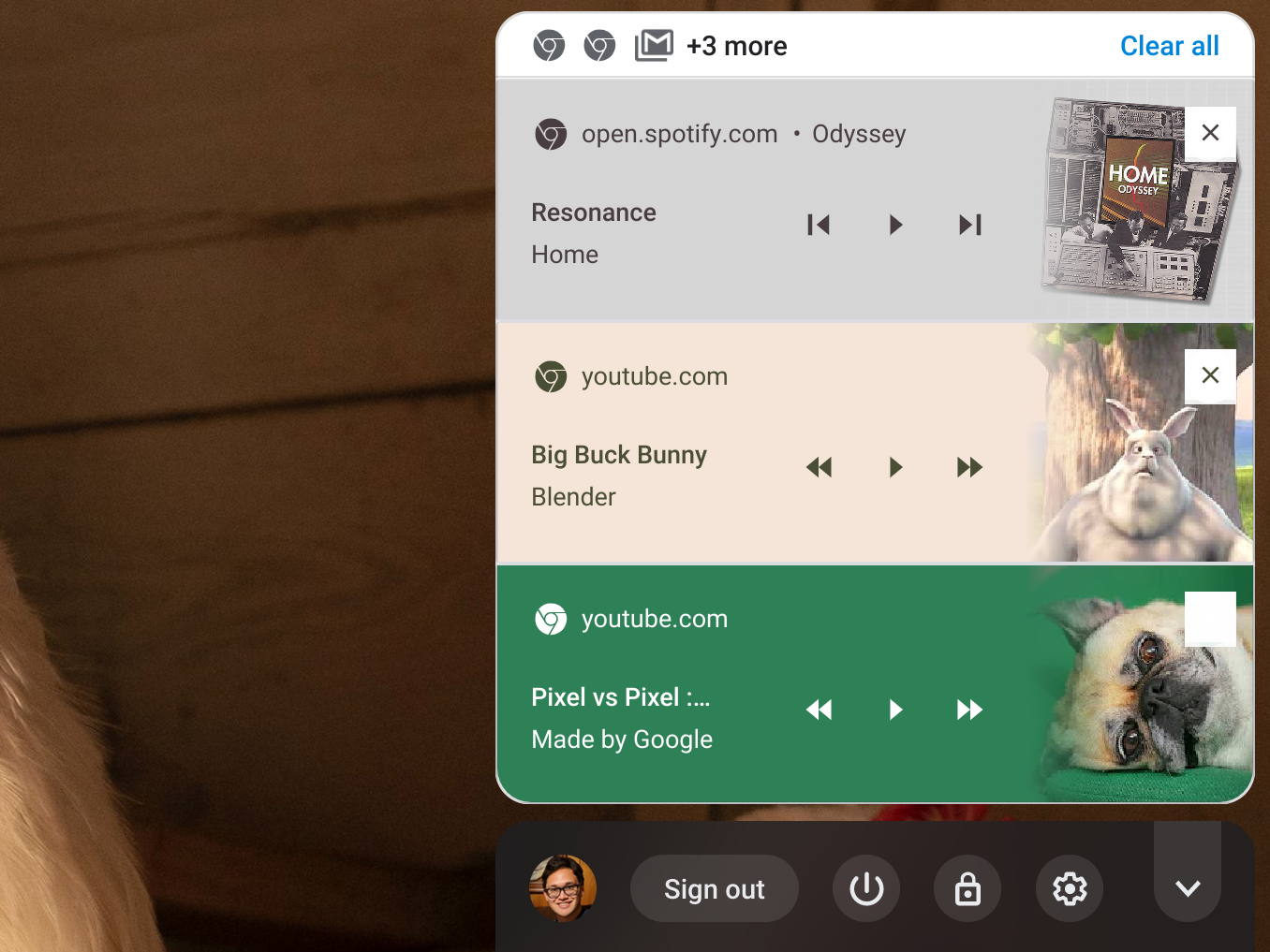 Google sperimenta nuove notifiche multimediali su Chrome OS 1