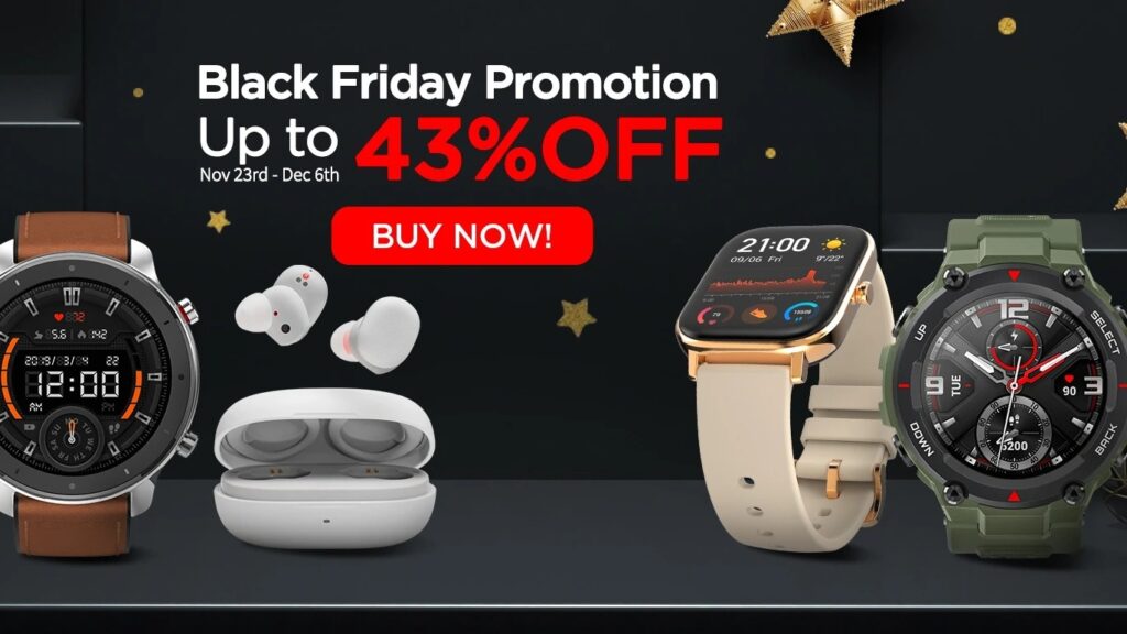 Amazfit annuncia sconti fino al 43% per il Black Friday 13