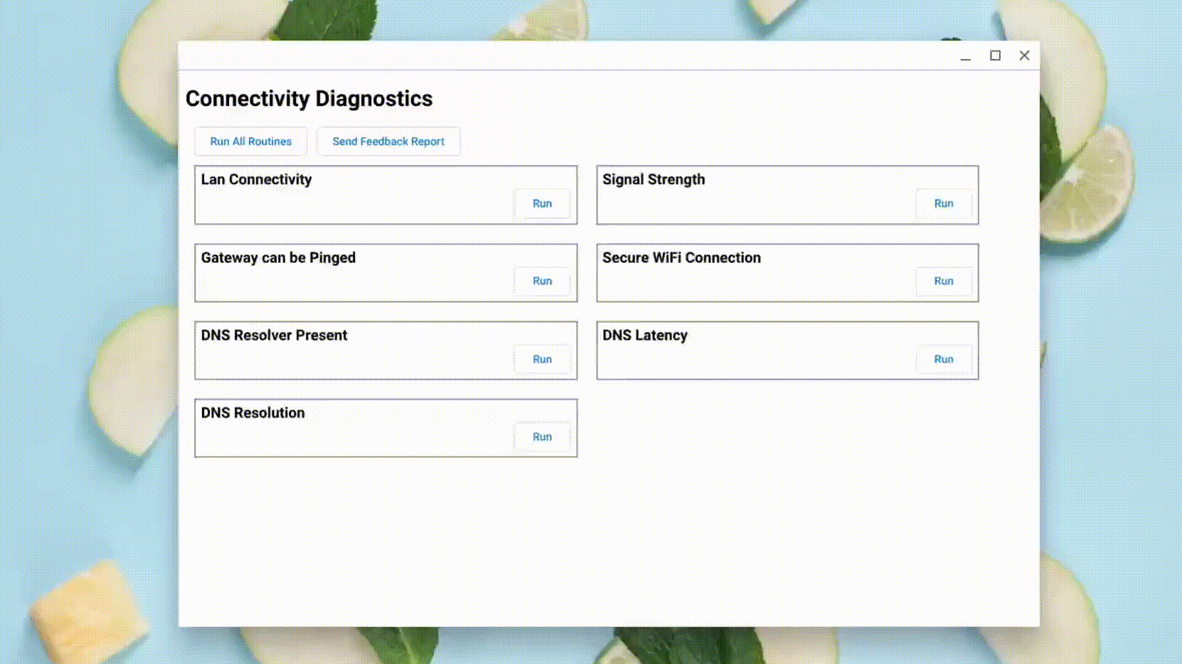 Chromebook Network Diagnostic Chrome OS
