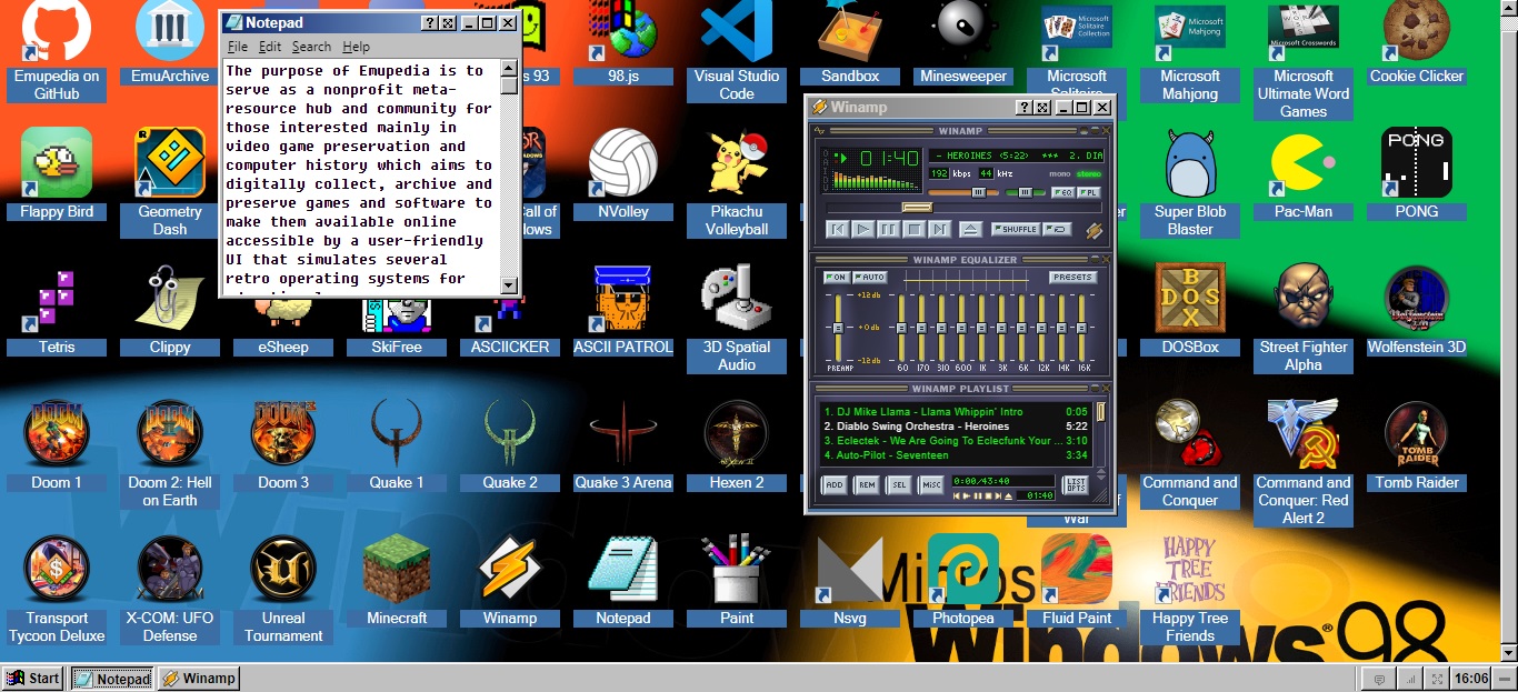 EmuOS emula i vecchi sistemi operativi con software e giochi retro 1