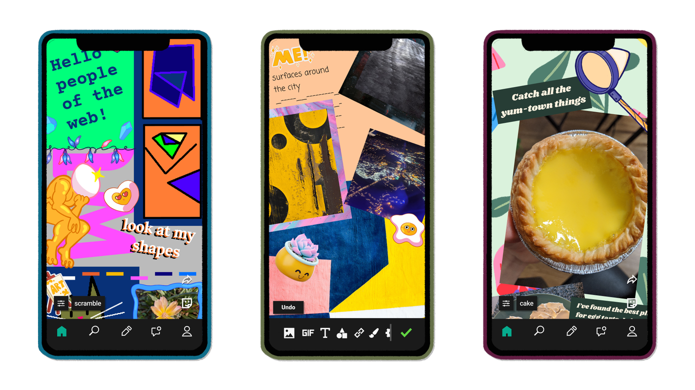 Facebook lancia E.gg, un'app sperimentale per la creazione di collage 1