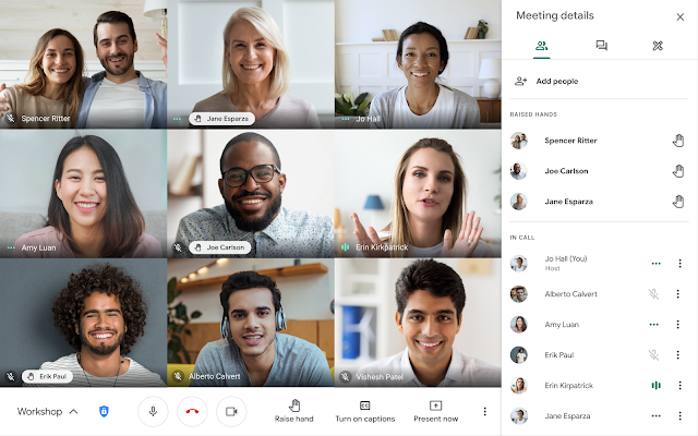 Google Meet introduce l'alzata di mano virtuale nelle riunioni 4