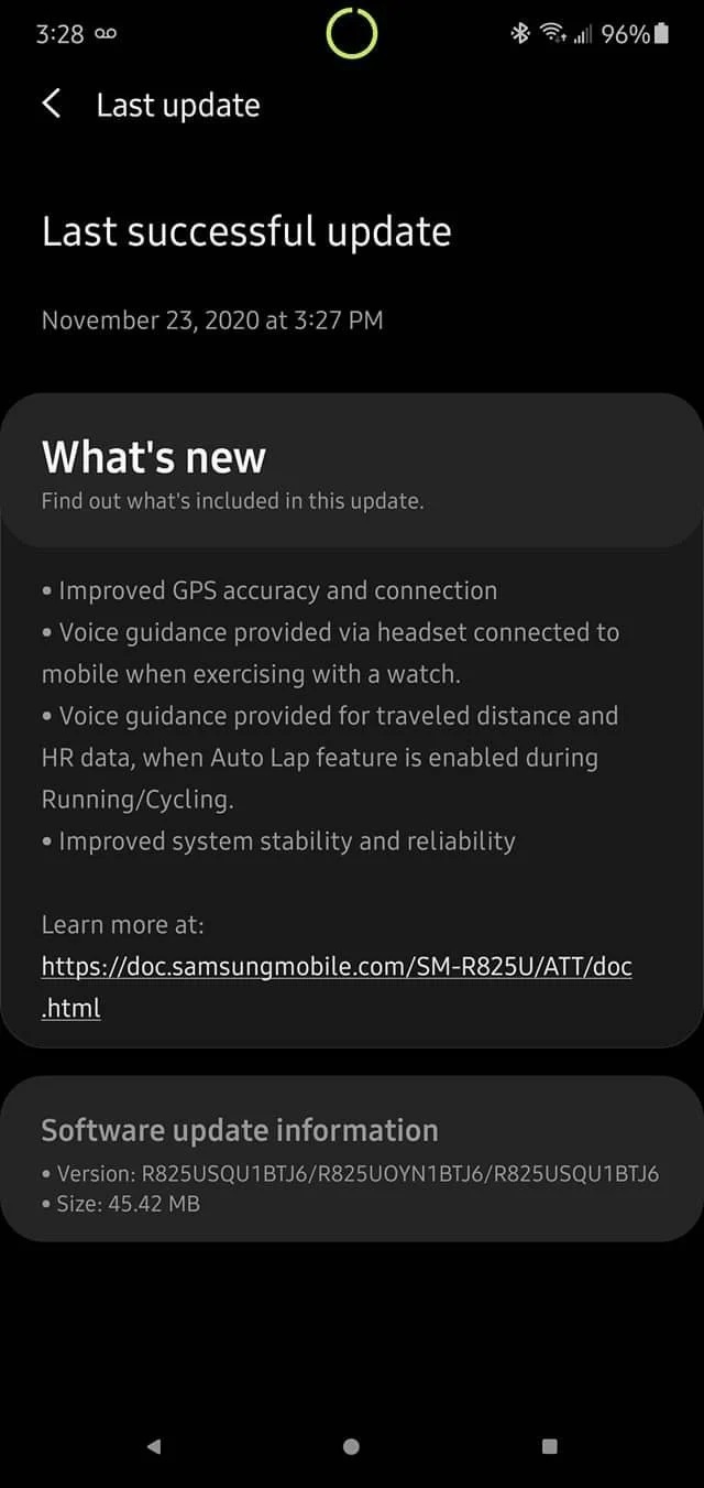 Samsung Galaxy Watch Active 2 e HONOR Band 6 ottengono un nuovo update 4