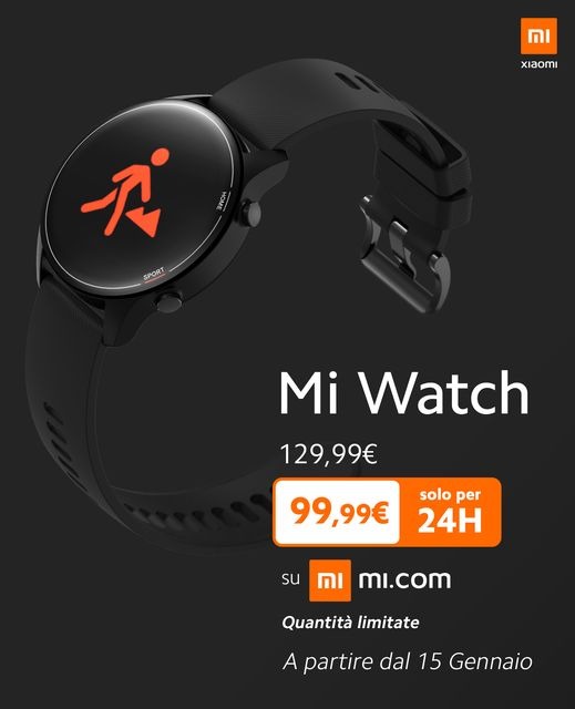 Xiaomi Mi Watch arriva in Italia con un ottimo prezzo di lancio 1