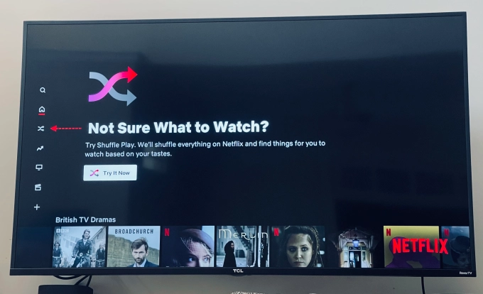 netflix shuffle play novità