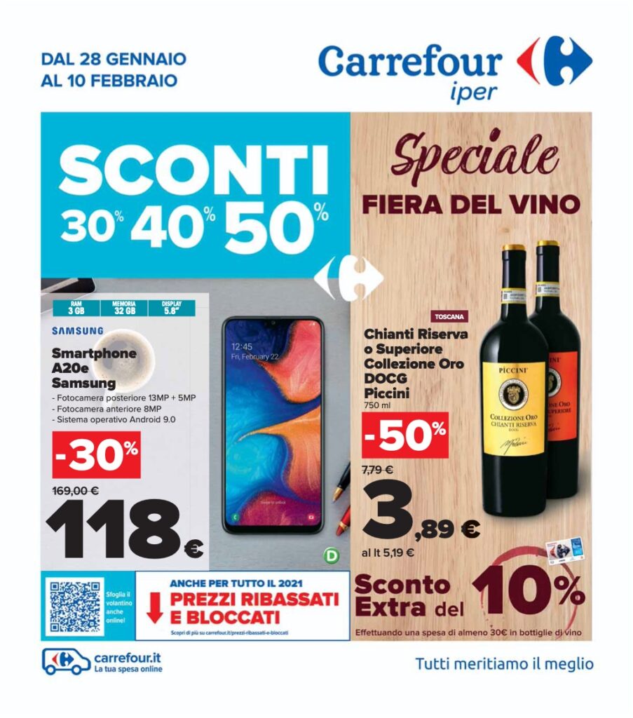 Carrefour vi tenta con il nuovo volantino: sconti fino al 30% anche su smartphone 1