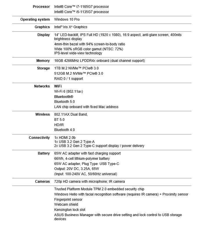 ASUS ExpertBook B9 è disponibile in Italia con tutta la sua mercanzia 1