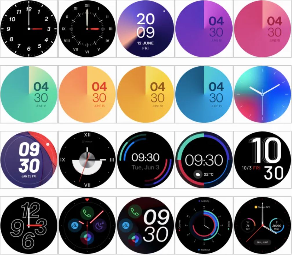 OnePlus Watch watch face
