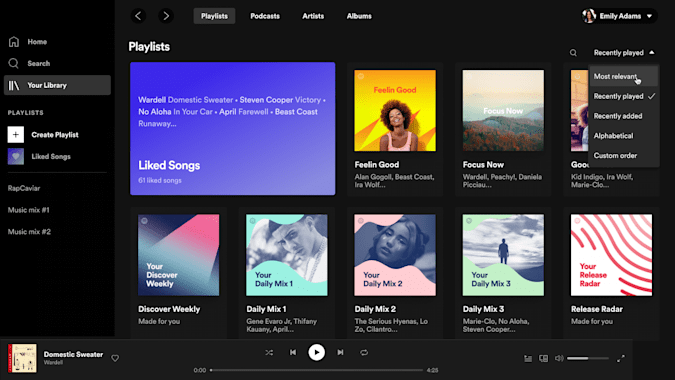 Spotify aggiorna le versioni desktop e web player: ecco le novità 1