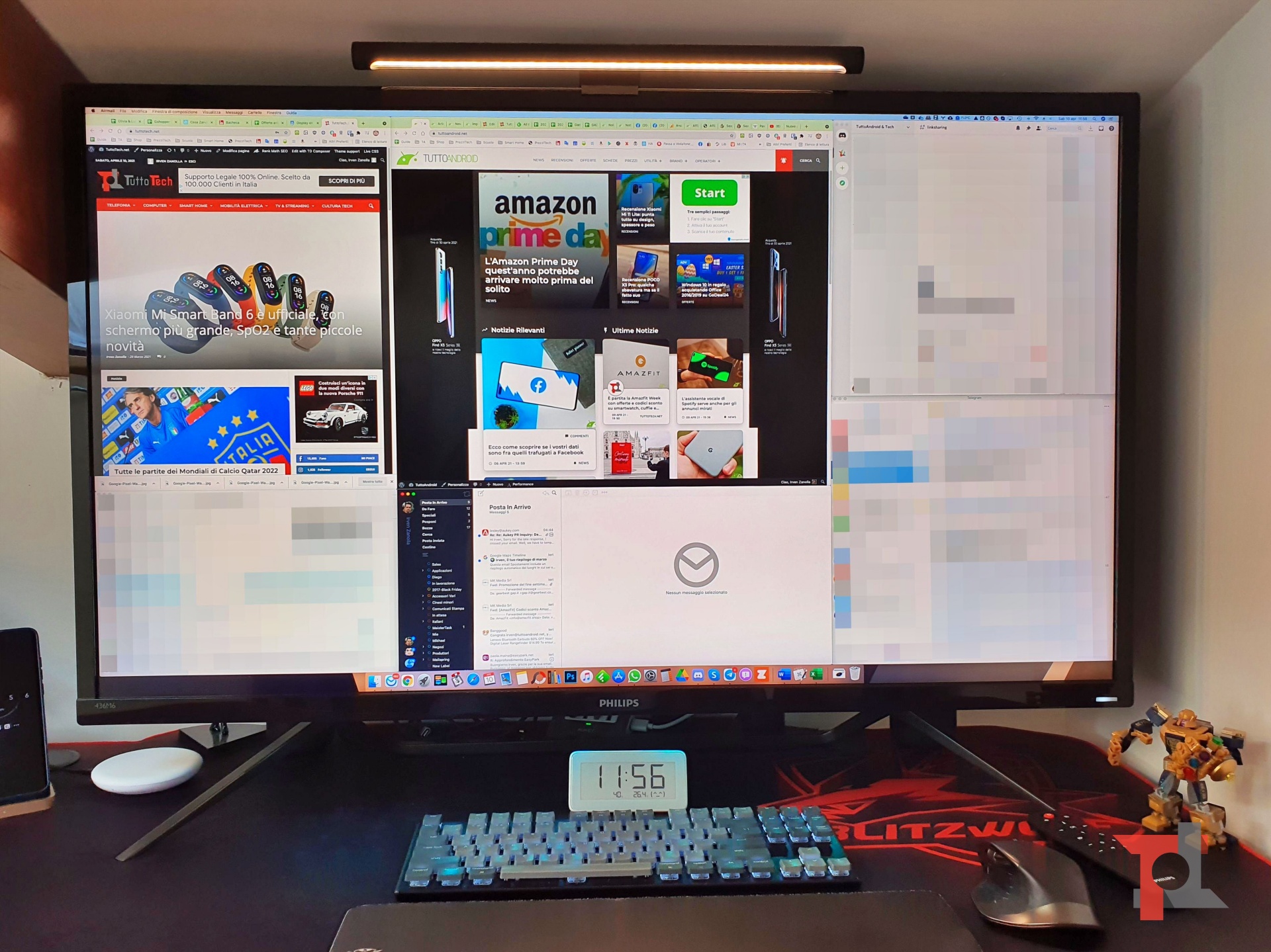 Un monitor da 43"per l'ufficio? Abbiamo provato il Philips 436M6VBPAB con risoluzione 4K