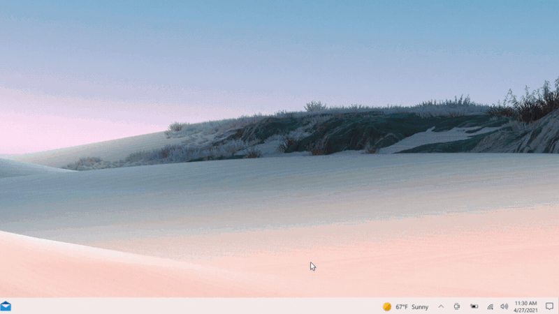 Windows 10 news taskbar